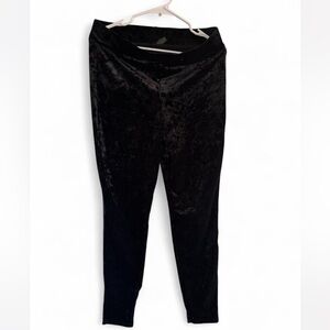 Torrid Black Velvet High Waisted Leggings